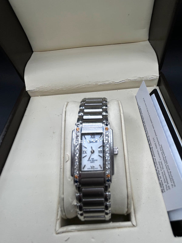 Ingersoll Ladies Gems Watch Boxed Stainless Steel Crystals Full Working Order