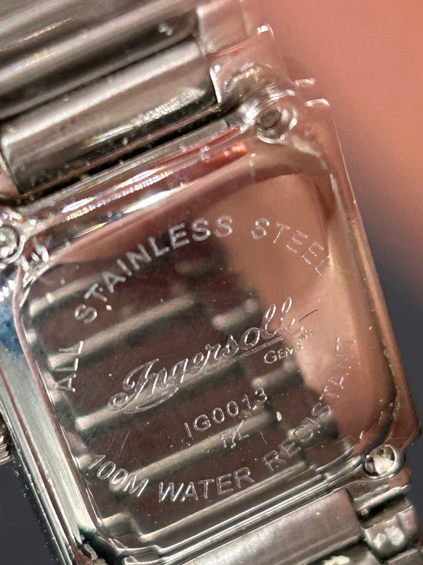 Ingersoll Ladies Gems Watch Boxed Stainless Steel Crystals Full Working Order