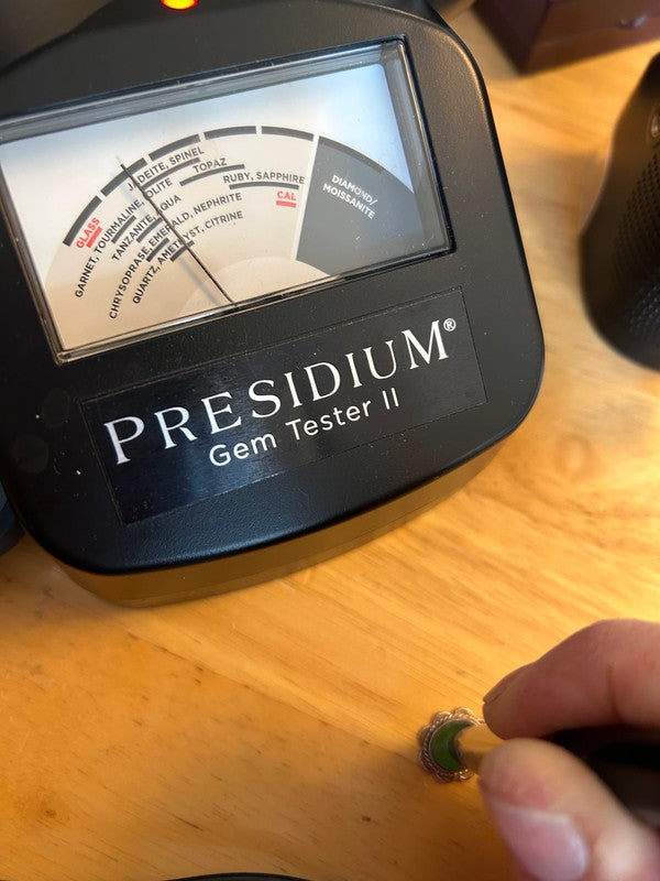 Vintage-Style Sterling Silver & Jadeite Pendant (Approx. 2cm)