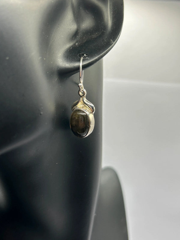 11.00ct Spectrolite Sterling Silver Drop Earrings (4.59g) - No. 1 of 158!