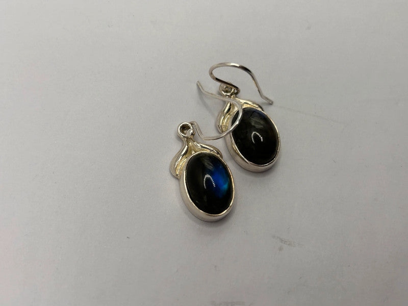 11.00ct Spectrolite Sterling Silver Drop Earrings (4.59g) - No. 1 of 158!