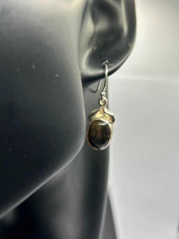 11.00ct Spectrolite Sterling Silver Drop Earrings (4.59g) - No. 1 of 158!