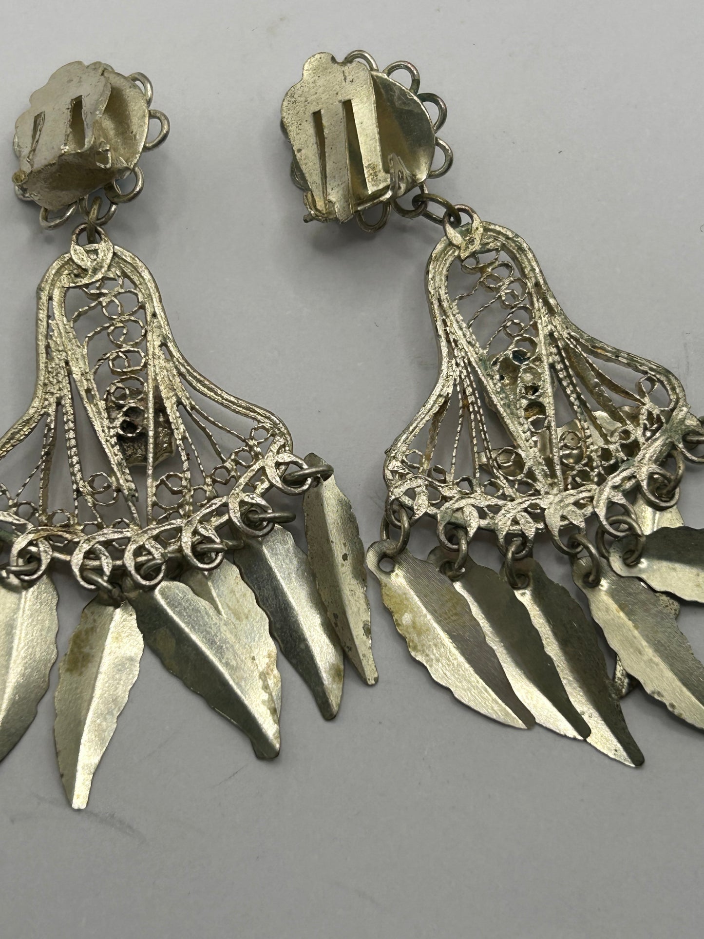 Vintage 925 Silver Turquoise Set Unique Boho Chic Statement Jewellery