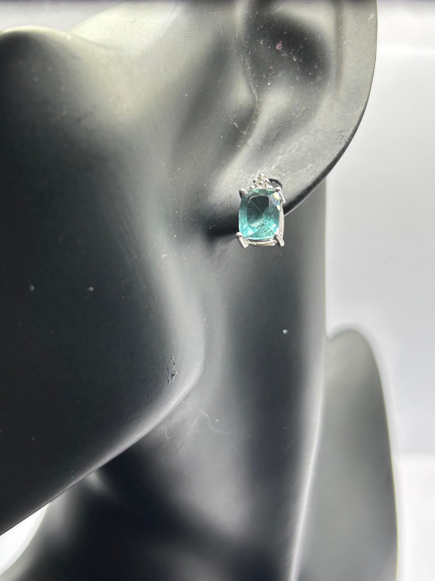 Dazzling 11.97ct Tucson Green Fluorite & White Topaz Sterling Silver Matching Set