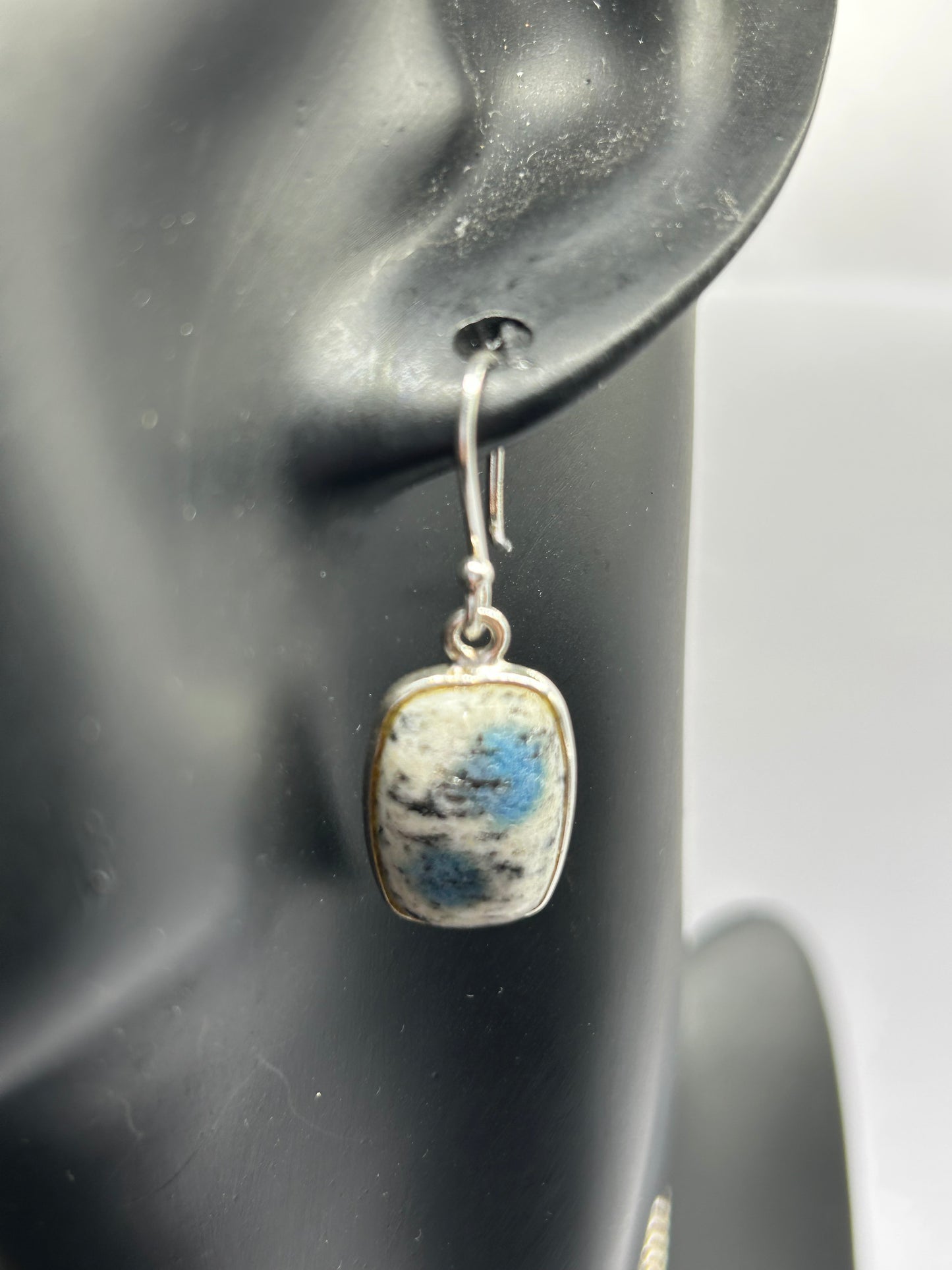 K2 Azurite Sterling Silver Matching Set - Necklace & Earrings (16.25g TW) - With COA!