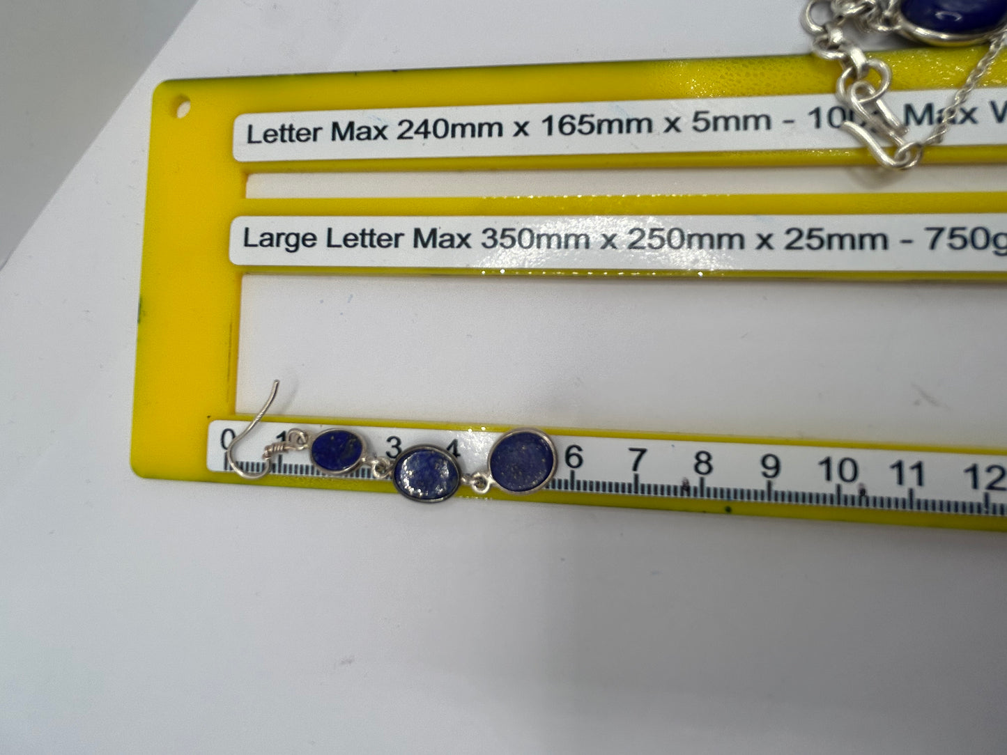 Sar-i-Sang Lapis Lazuli & Sterling Silver Necklace & Earrings Set - 26.34g TW - With Certificate