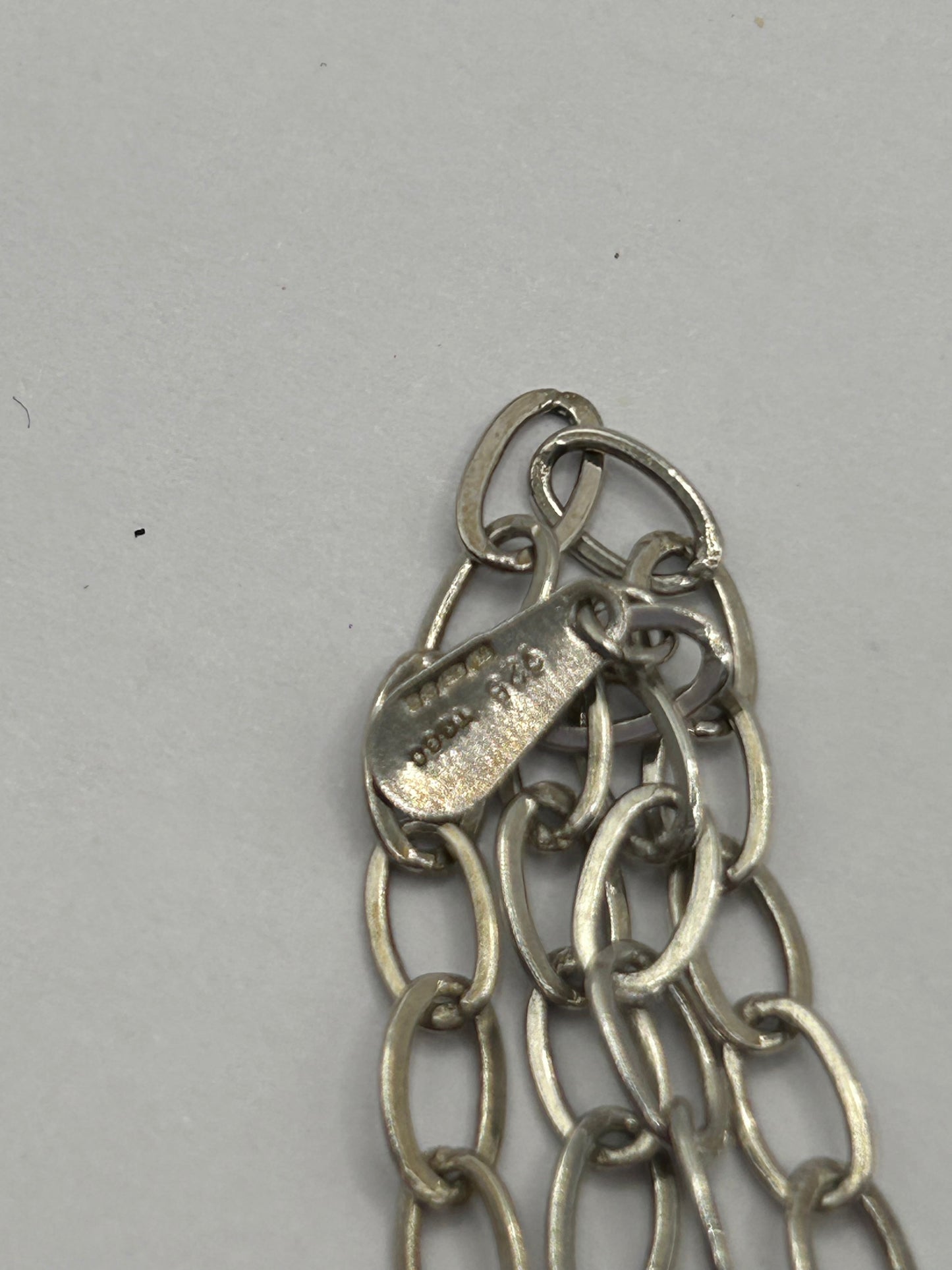 Sar-i-Sang Lapis Lazuli & Onyx Reversible Silver Pendant & 31" Chain - 26.07g - With Certificate