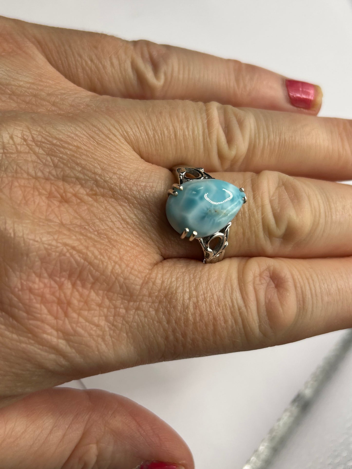 Rare Limited Edition Larimar & White Topaz Sterling Silver Matching Set - No. 1 of 100! (16.23g TW)