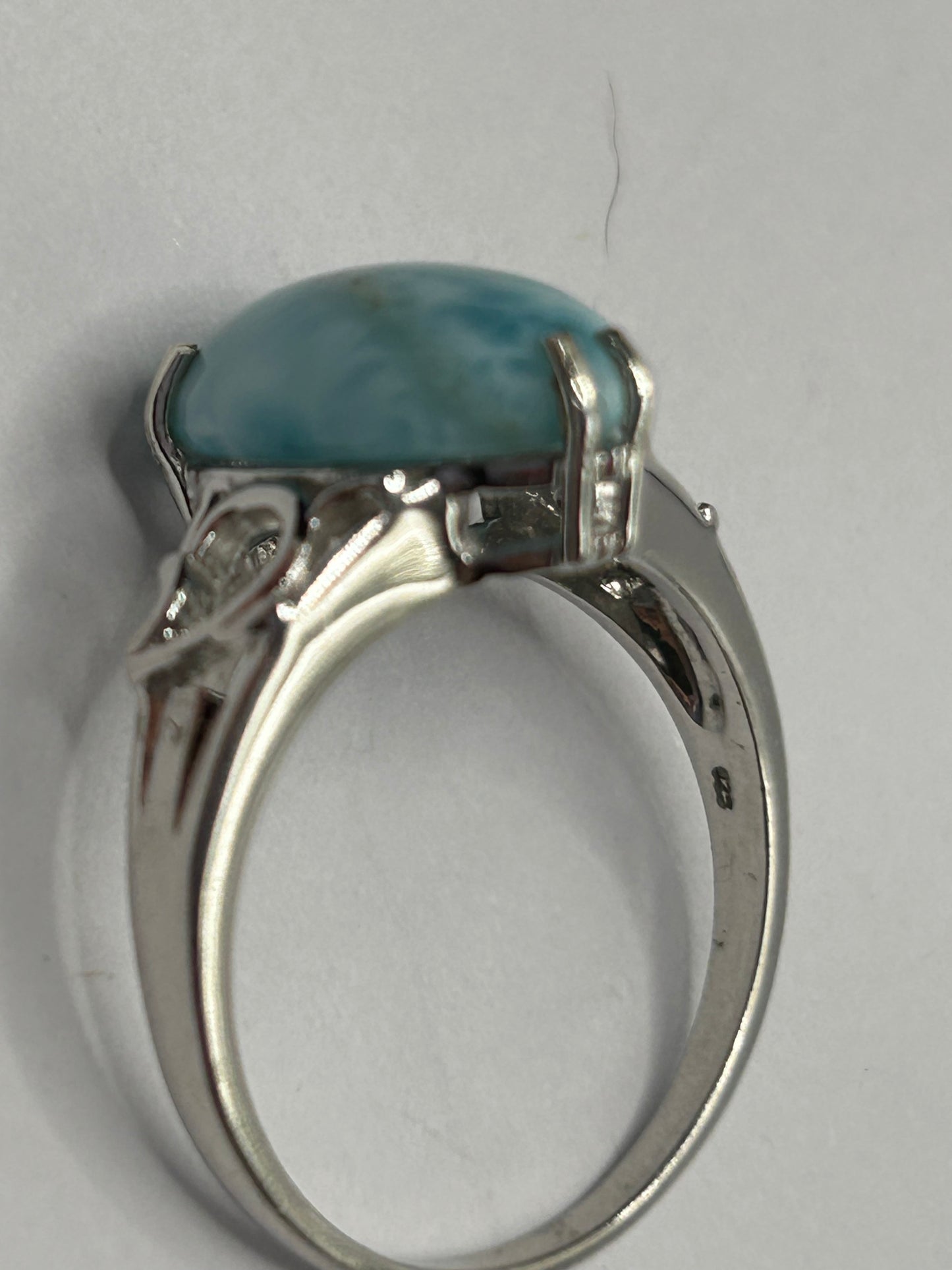 Rare Limited Edition Larimar & White Topaz Sterling Silver Matching Set - No. 1 of 100! (16.23g TW)