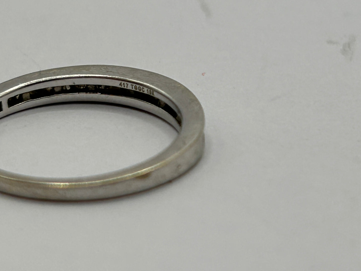 Sparkling 9ct Gold Baguette Diamond Eternity/Stacking Ring - 0.25ct With Certificate of Authenticity