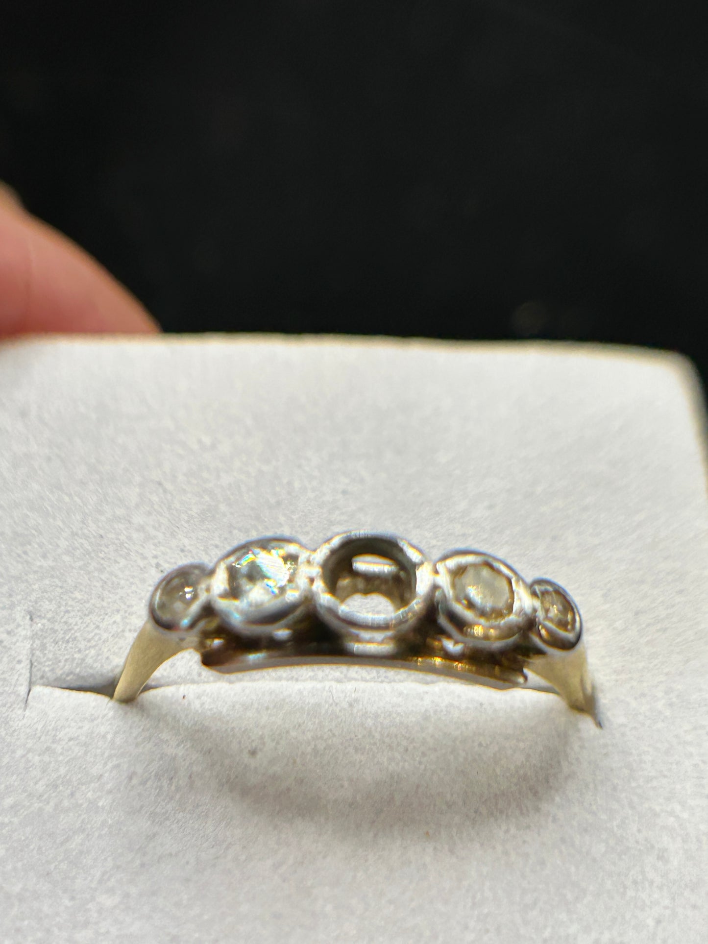 Vintage 1920s 18ct Gold Diamond Ring - Project Piece