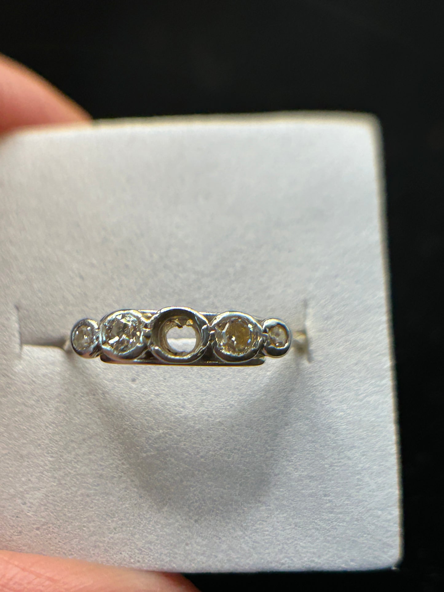 Vintage 1920s 18ct Gold Diamond Ring - Project Piece