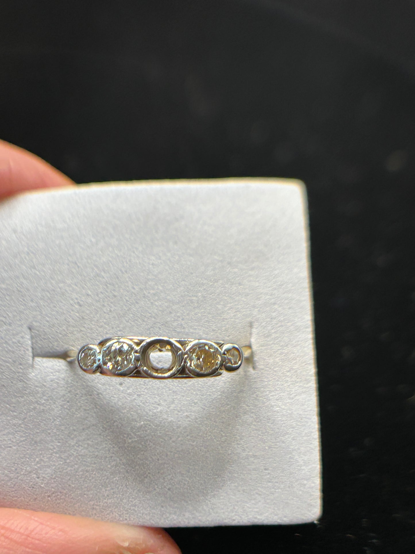 Vintage 1920s 18ct Gold Diamond Ring - Project Piece