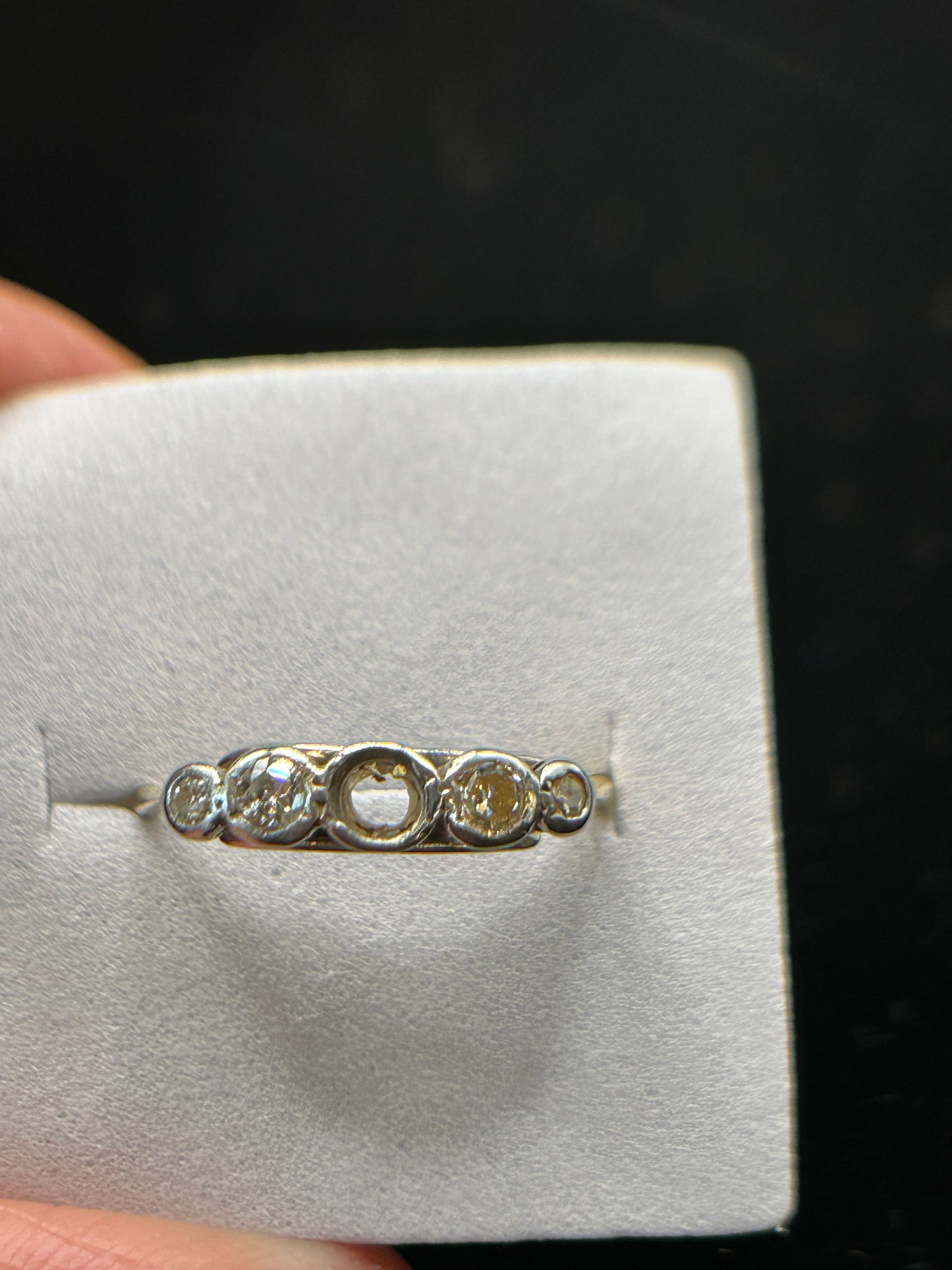 Vintage 1920s 18ct Gold Diamond Ring - Project Piece