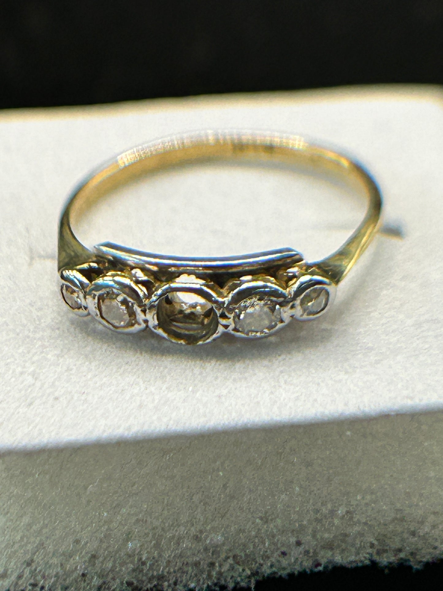 Vintage 1920s 18ct Gold Diamond Ring - Project Piece