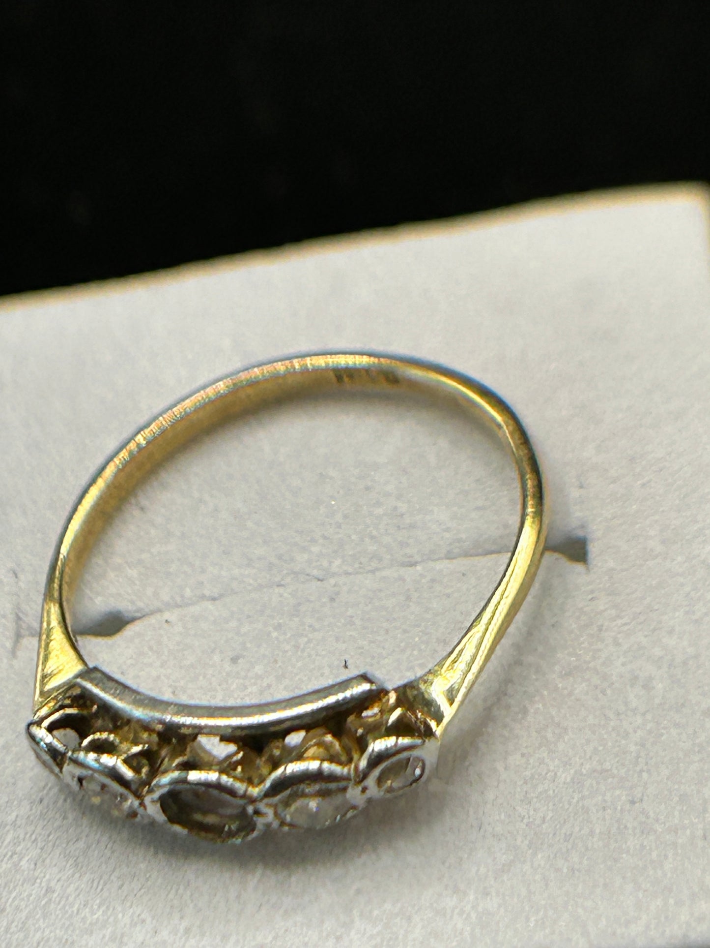 Vintage 1920s 18ct Gold Diamond Ring - Project Piece