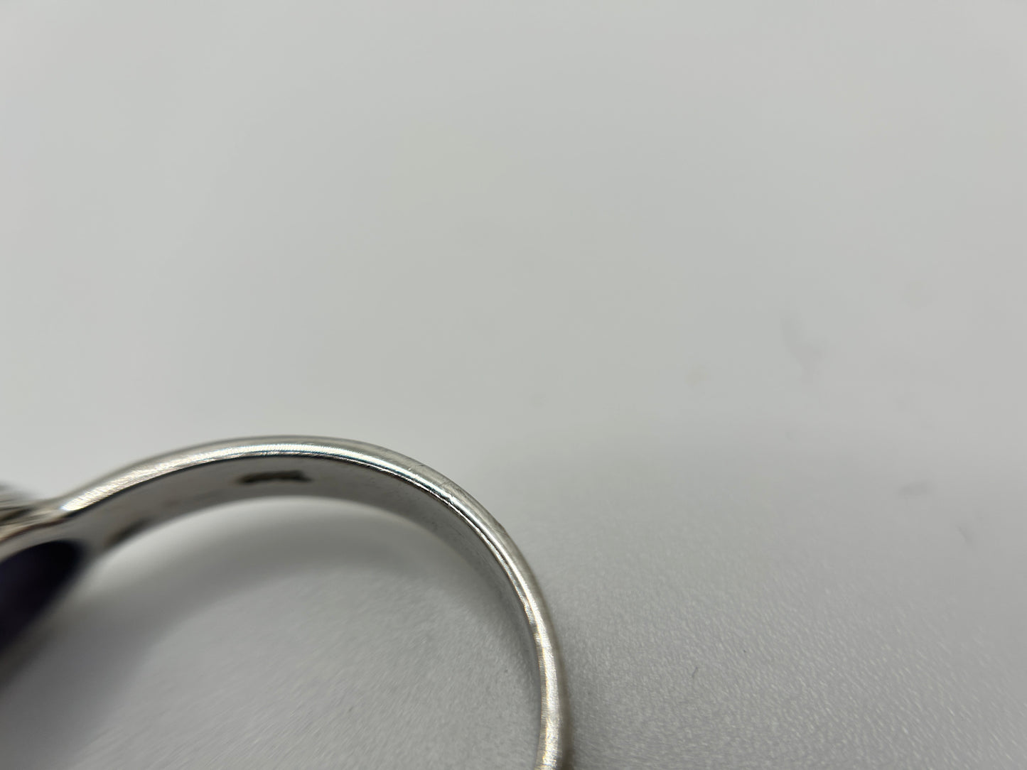 Silver Tanzanite Cabochon Ring - 5.5ct & Celtic Design - With Certificate