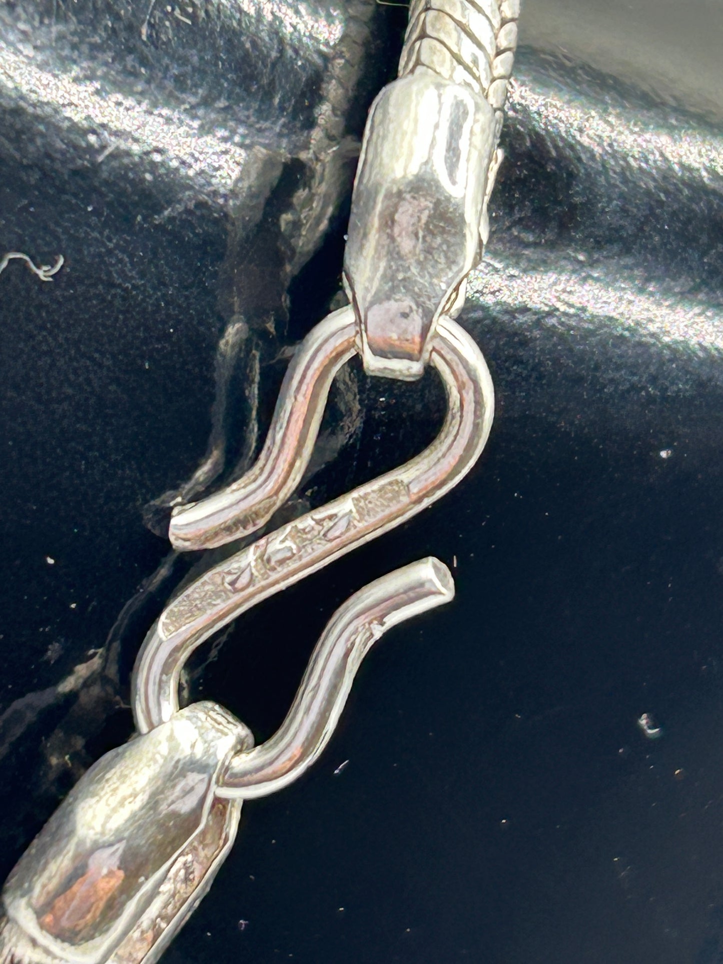 Sterling Silver 925 Snake Chain Bracelet 14.7 g 7″/18–19 cm