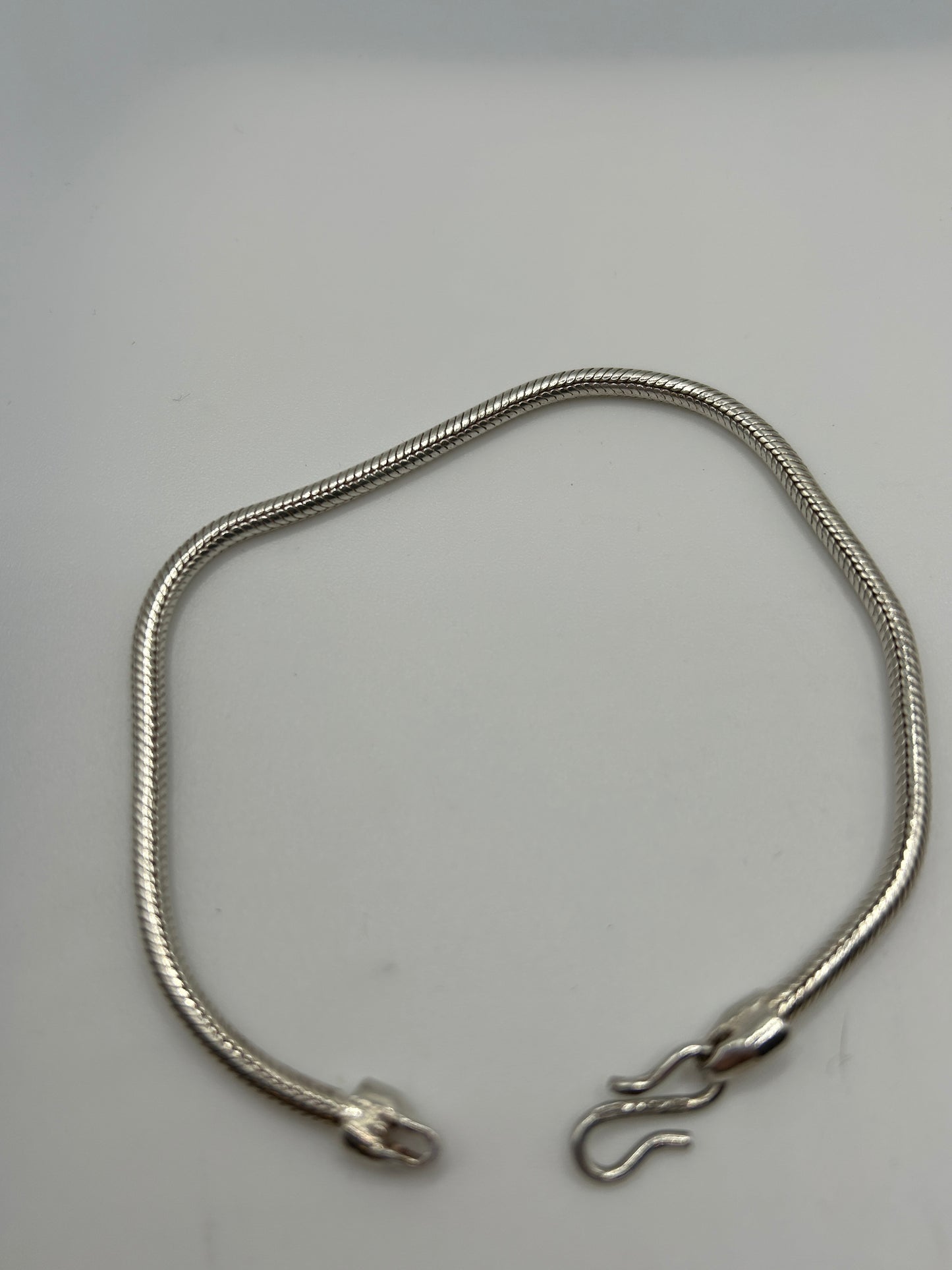 Sterling Silver 925 Snake Chain Bracelet 14.7 g 7″/18–19 cm