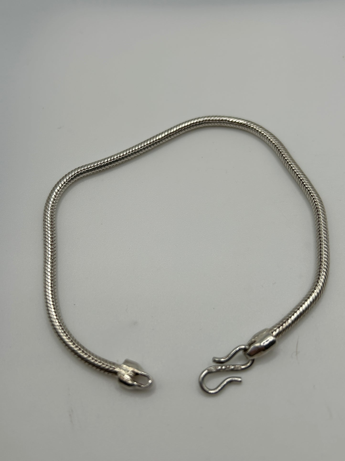 Sterling Silver 925 Snake Chain Bracelet 14.7 g 7″/18–19 cm