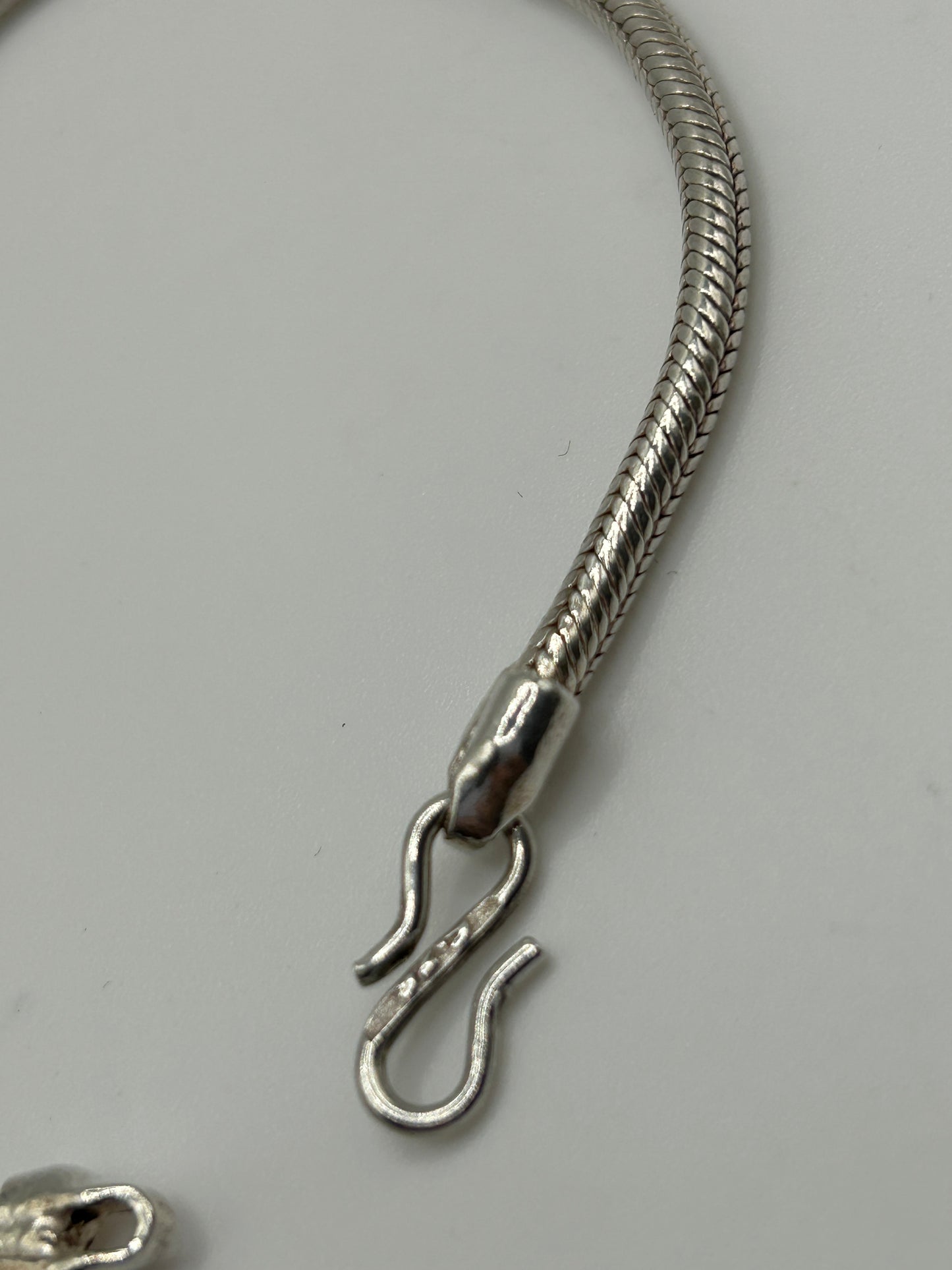 Sterling Silver 925 Snake Chain Bracelet 14.7 g 7″/18–19 cm