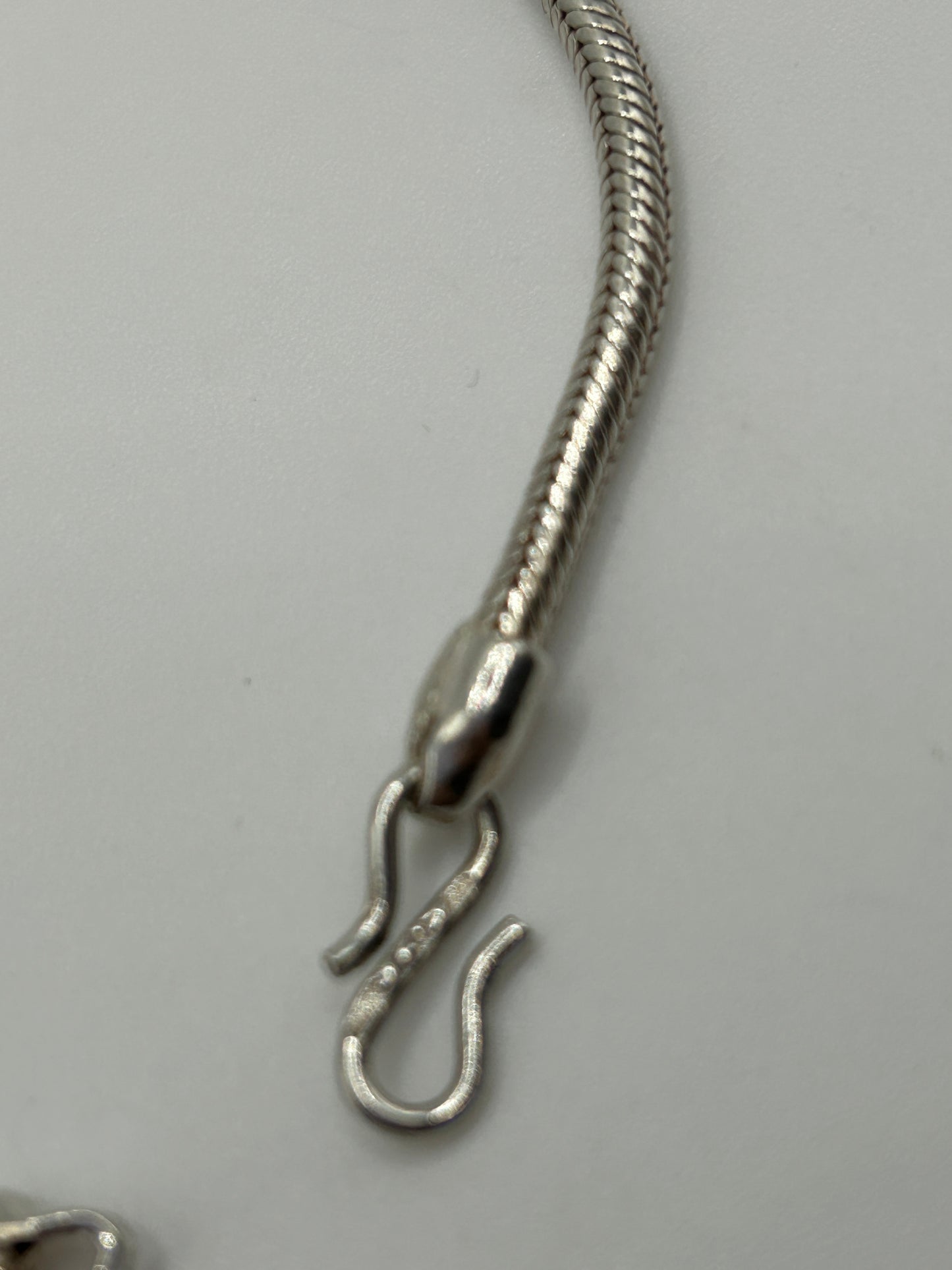 Sterling Silver 925 Snake Chain Bracelet 14.7 g 7″/18–19 cm