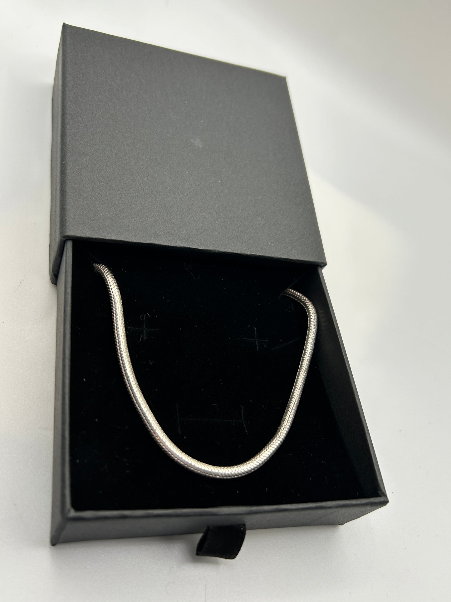 Sterling Silver 925 Snake Chain Bracelet 14.7 g 7″/18–19 cm